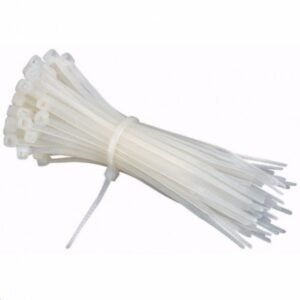 Amarras plasticas blancas 300 mm x 4.8mm pack 100 un