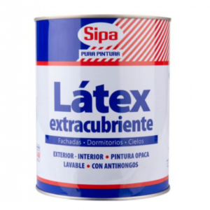 Latex 1/4 gal blanco extra cubriente sipa