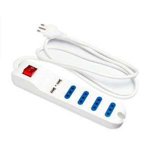 Alargador multiple 4x1.5 mts + 2 usb drl