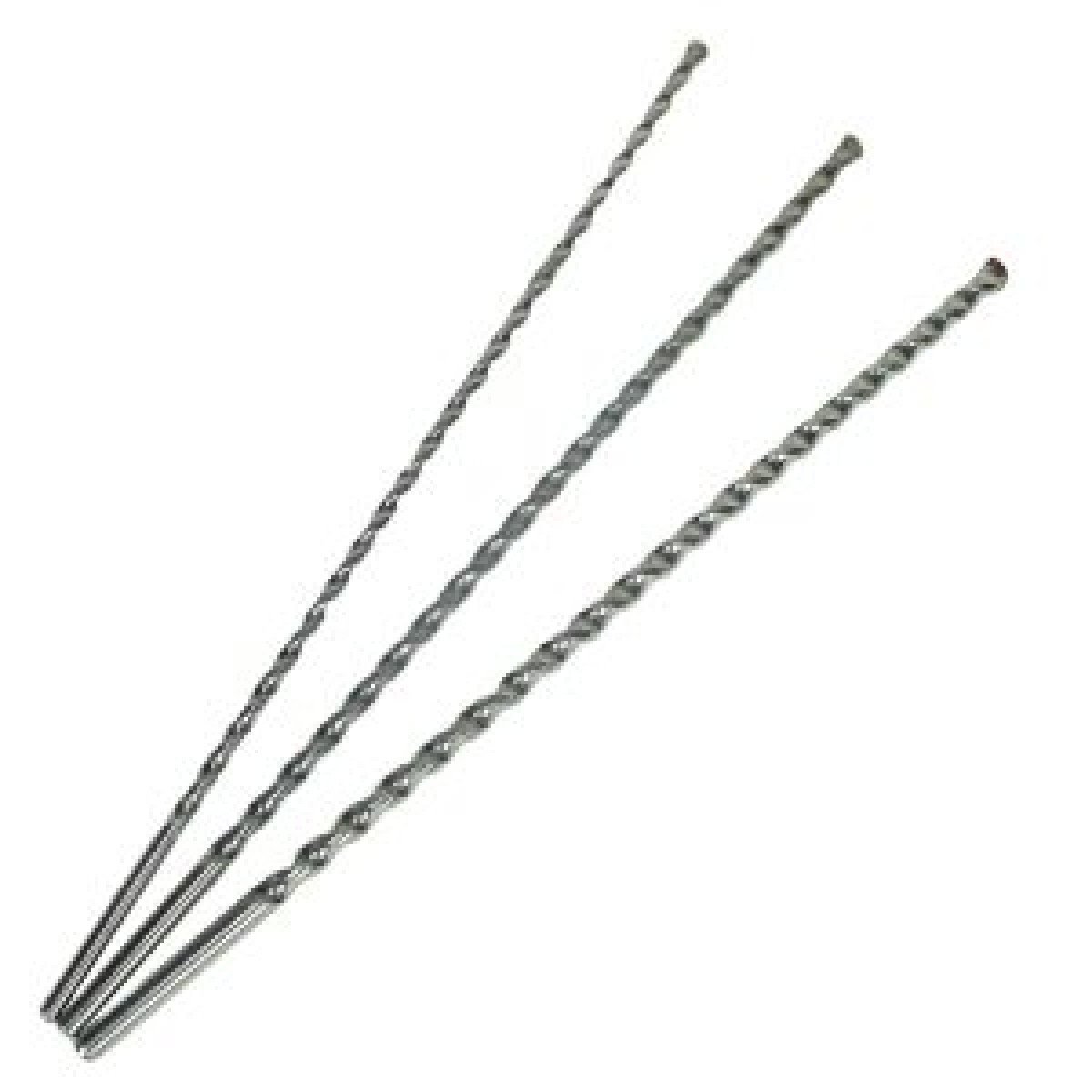 Jgo brocas concreto 8-10-12mm x 300mm largas