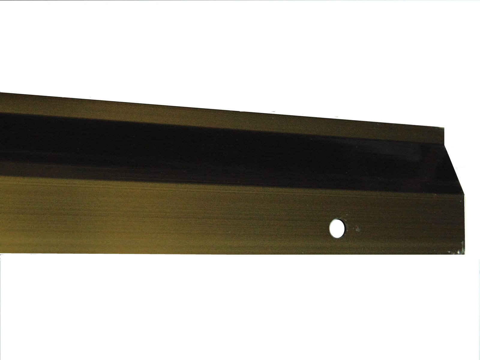 Cubrejunta desnivel cafe (aluminio) barra 1mt deva