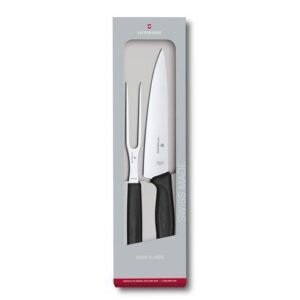 Set asado 2 pzs mango negro victorinox