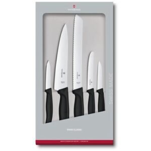 Jgo cuchillos cocina 6.7133.5g 5uni negro victorinox