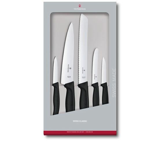 Jgo cuchillos cocina 6.7133.5g 5uni negro victorinox