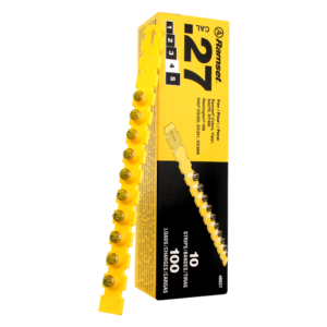 Fulminante calibre 27 10 tiras de 10 un amarillo (caja)