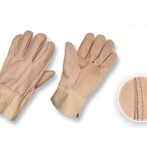 Guantes cuero corto reforzado
