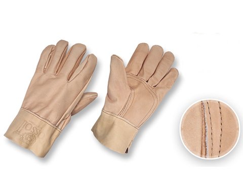 Guantes cuero corto reforzado