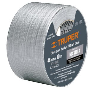 Cinta gris tela multiuso 10m truper 12586
