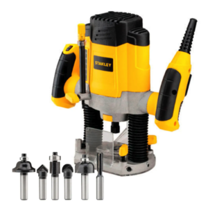 Fresadora / rebajadora 1200 watts 1 1/3 hp stanley