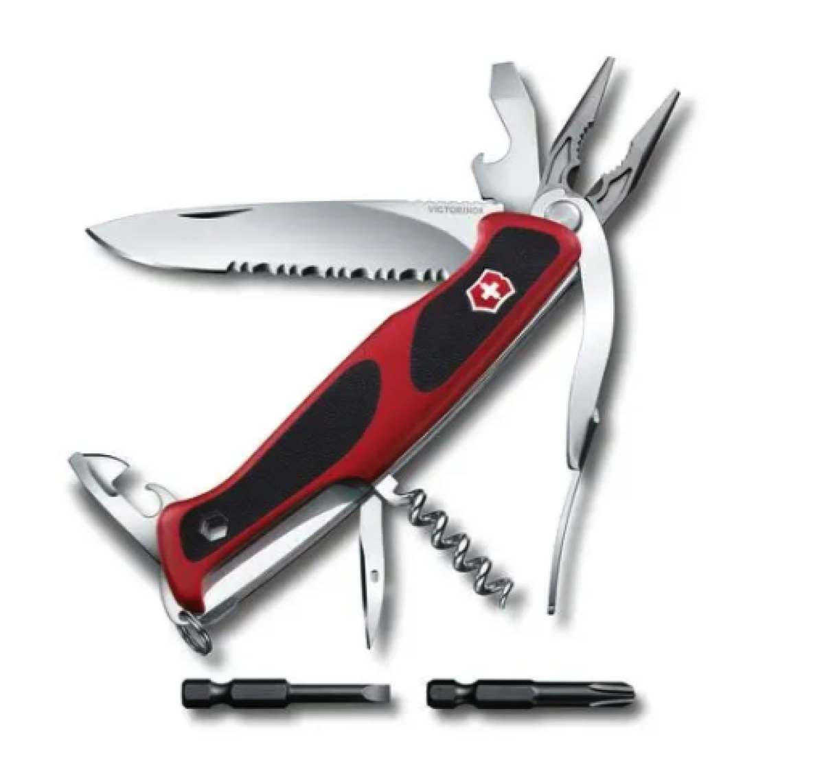 Cortaplumas rangergrip 174 handyman 130mm 17 fun rojo/negro 0.9728.wc victorinox