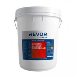 Esmalte agua tineta 4gl blanco semibrillo pintamax revor