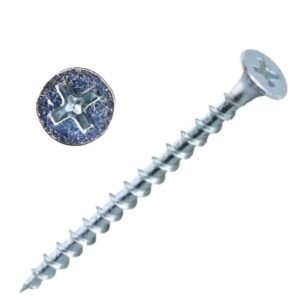 Tornillo drywall zincado volcanita-madera 4″
