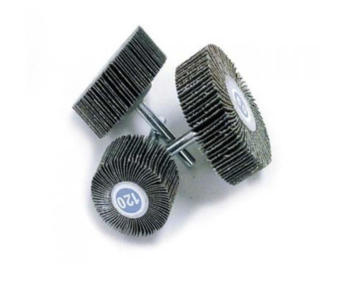 Rueda traslapada 60x20 grano 120 vastago 6m
