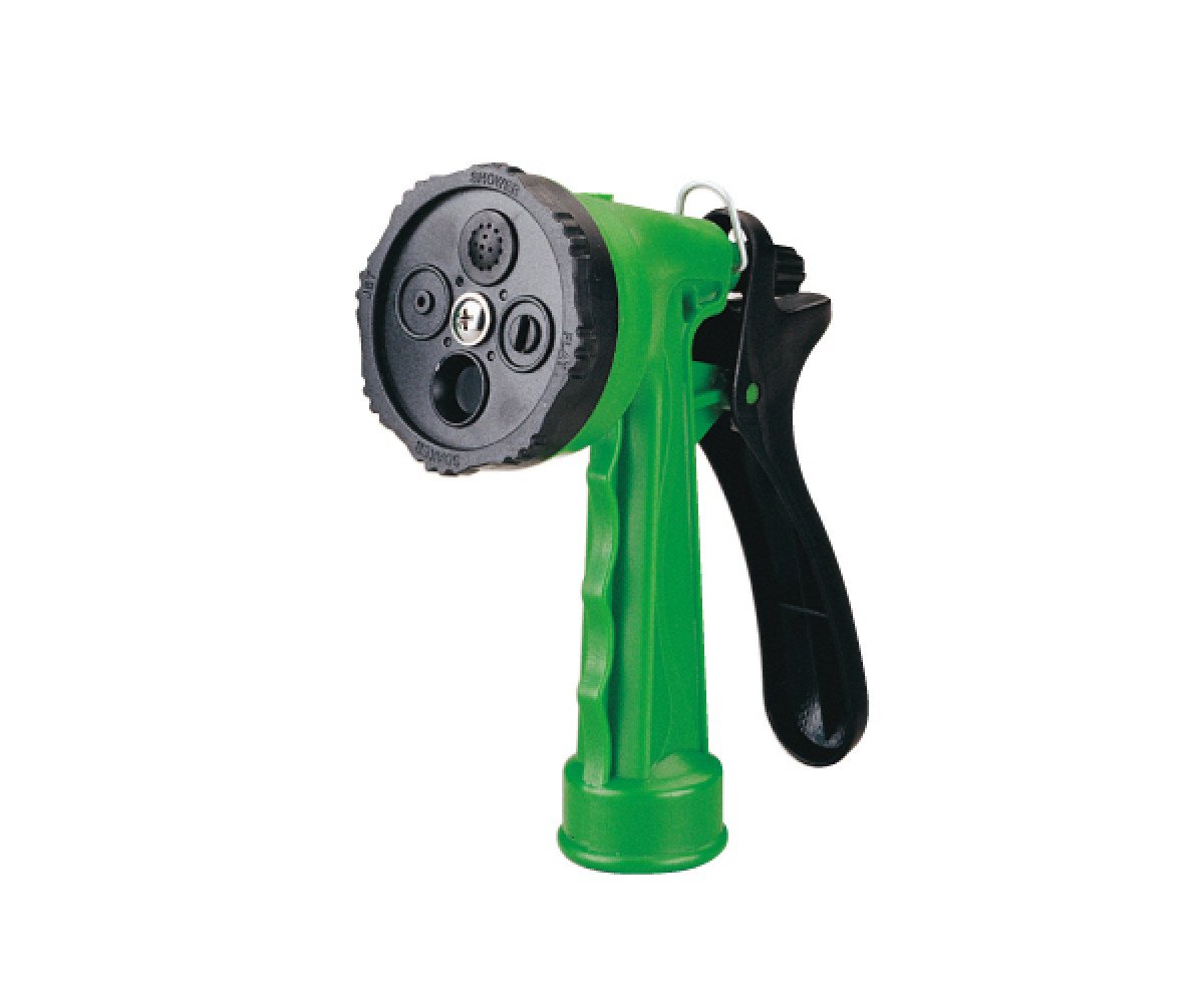 Pistola riego jardin plastica 4/5funciones