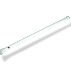 Barra cortina baño 2mts extendible blanca