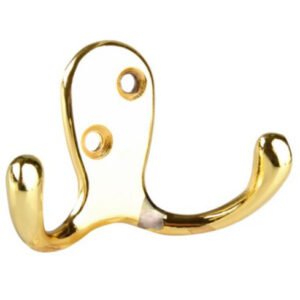 Percha bronceada doble horizontal
