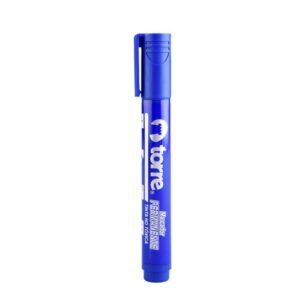 Lapiz marcador plumon grueso permanente azul torre