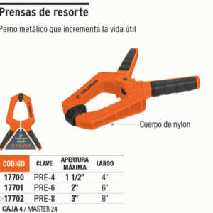 Prensa tipo pinza 4′ 17700 truper