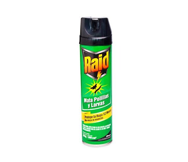 Insecticida raid polillas e insectos aereos