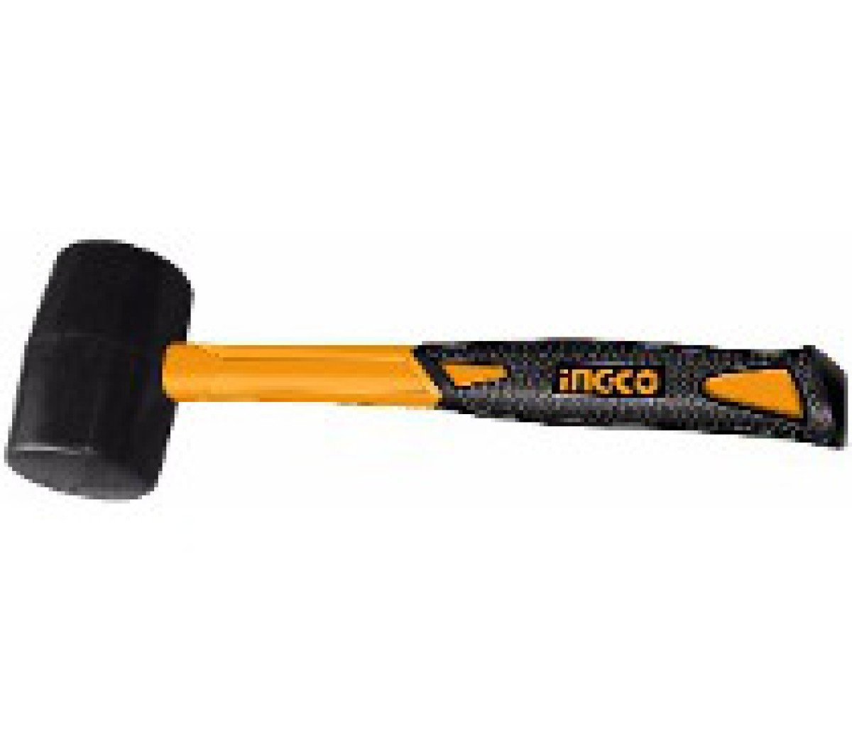 Maceta goma mango fibra 450 grs ingco/amarillo