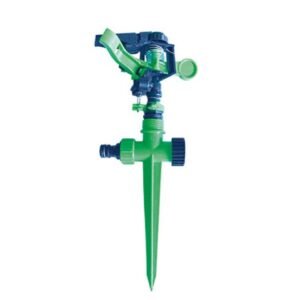 Surtidor riego giratorio plastico c/estaca con resorte