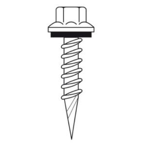 Tornillo hexagonal punta espada 2 1/2