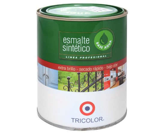 Esmalte sintetico base agua 1/4 gal blanco tric