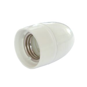 Portalampara volante plastico blanco