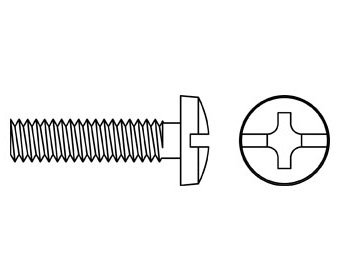 Perno m5 x 20 cabeza binding zn