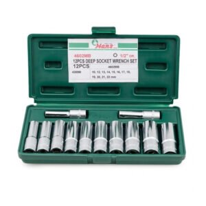 Jgo dados largos 1/2′ 10-22mm 12pcs hans