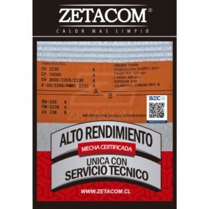 Mecha estufa kero heat cv-2000/2230 zetacom