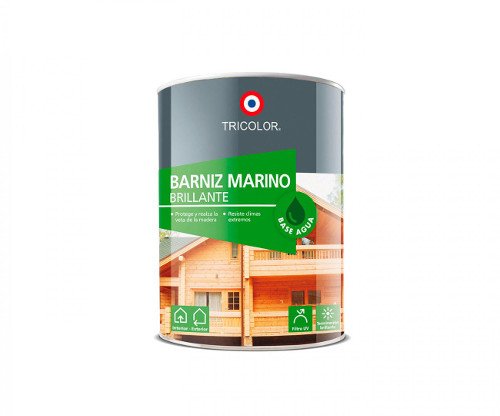 Barniz base agua 1/4 gal natural tric