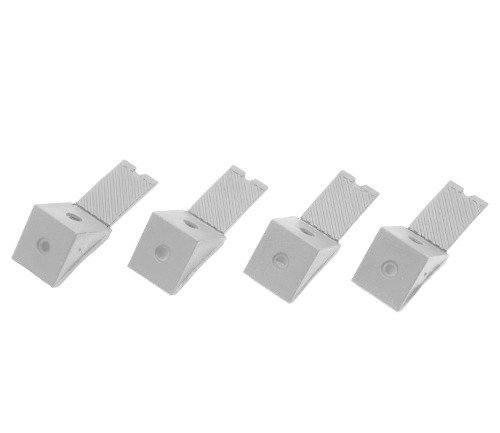 Soporte repisa plastico c/tapa tipo escuadra blanco