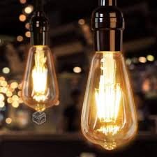 Ampolleta edison con portalampara led colgante st64 8w hyundai