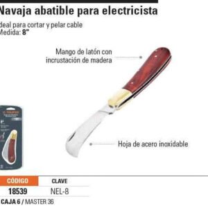 Cortaplumas electricista tipo corvo truper