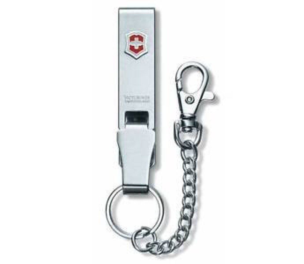 Llavero clip porta cinturon c/cadenacorta victorinox
