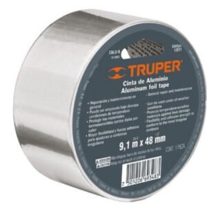 Cinta aluminio termica 9mtsx48mm truper