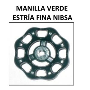 Manilla llave nibsa verde estria fina