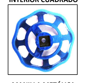 Manilla llave emos azul p/medidor