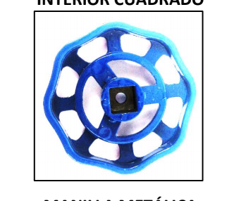 Manilla llave emos azul p/medidor