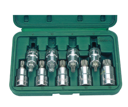 Jgo dados 1/2′ 9pzs xzn y ribe auto europeo 46028-9 hans