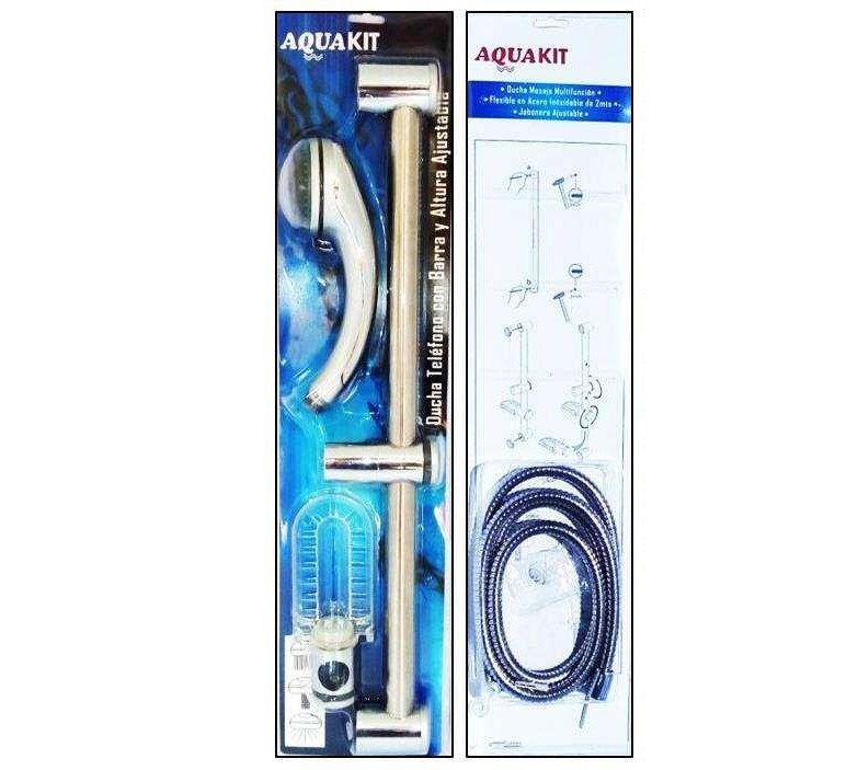 Ducha telefono con barra ajustable y flex 2 mts