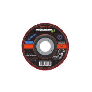 Disco traslapado ox.zirconio g40 acero inox. (azul)