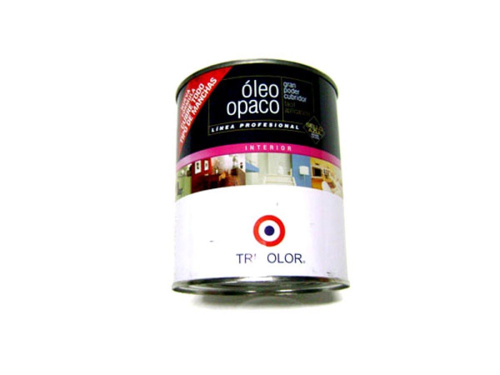 Oleo opaco aparejo 1/4 gl blanco tric