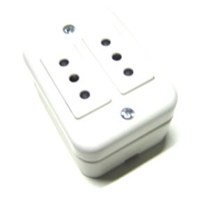 Enchufe hembra s/p doble