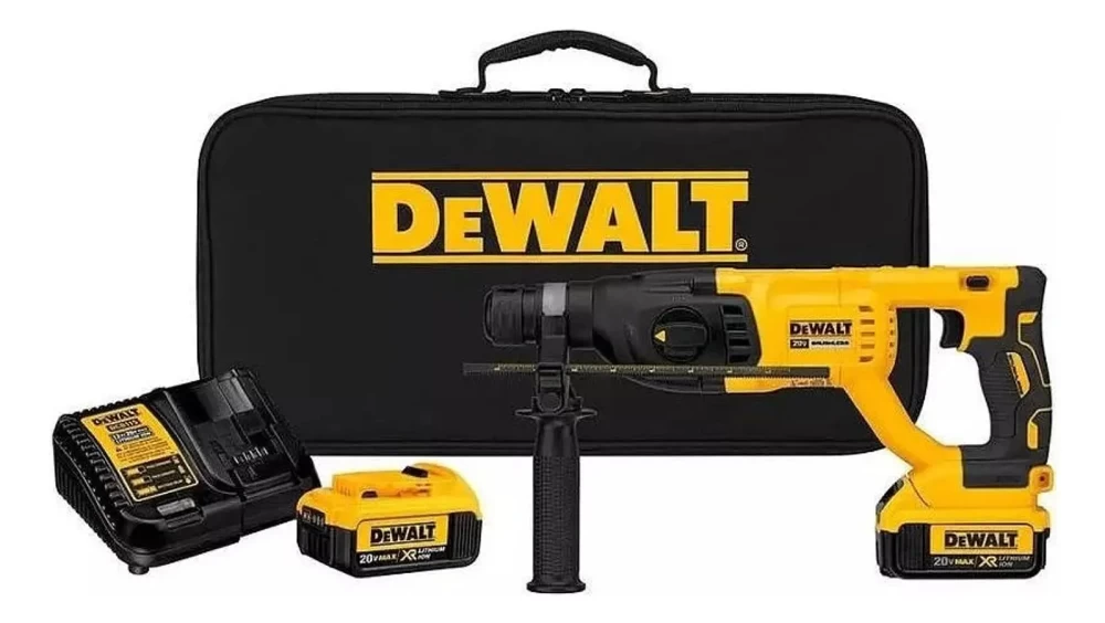 Rotomartillo inalambrico 26mm 20v 2bat 4ah carg bolso dewalt