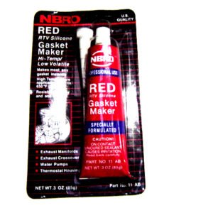Silicona alta temperatura pomo gris/roja 85grs