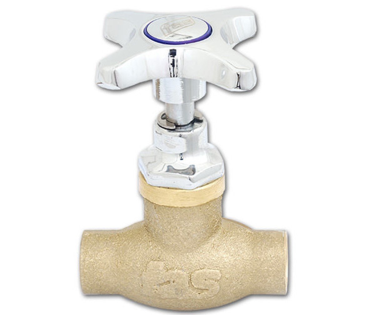 Llave paso 3/4 cuerpo cromado fas lc-12