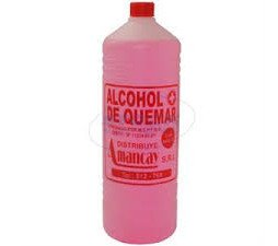Alcohol quemar litro