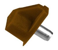 Soporte repisa metal/plastico cafe